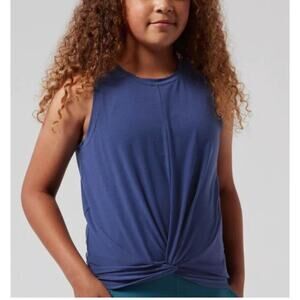 Athleta Girl Twist Around Tank in Navy Blue Size Small (7)